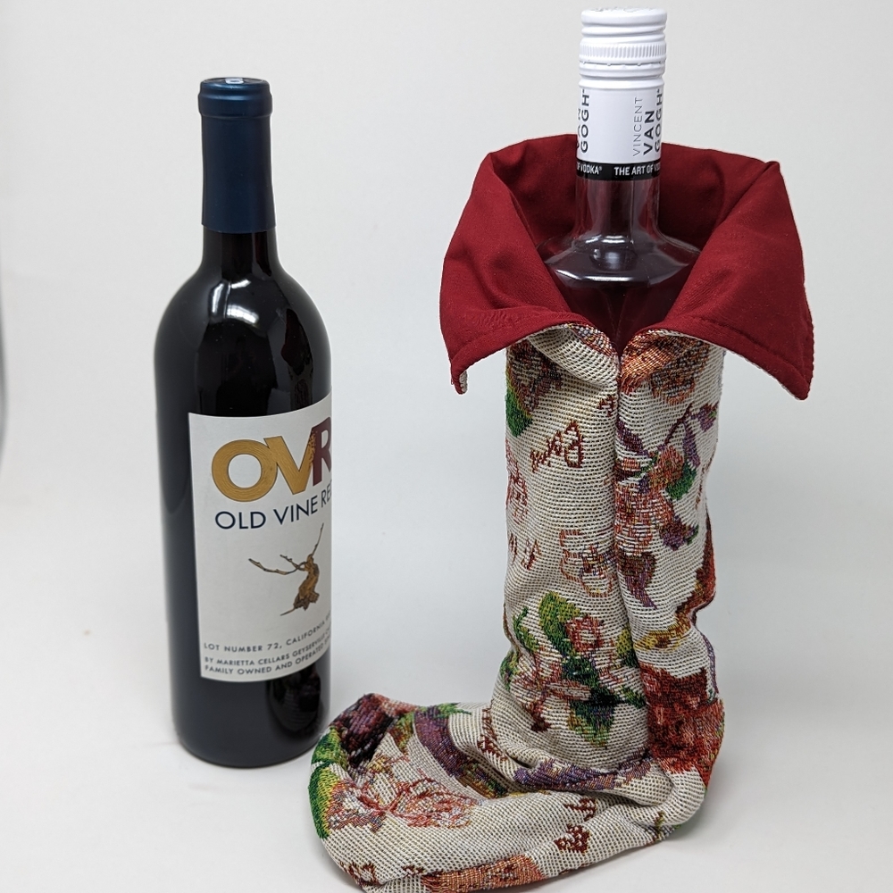 Handmade Tapestry Wine gift bag